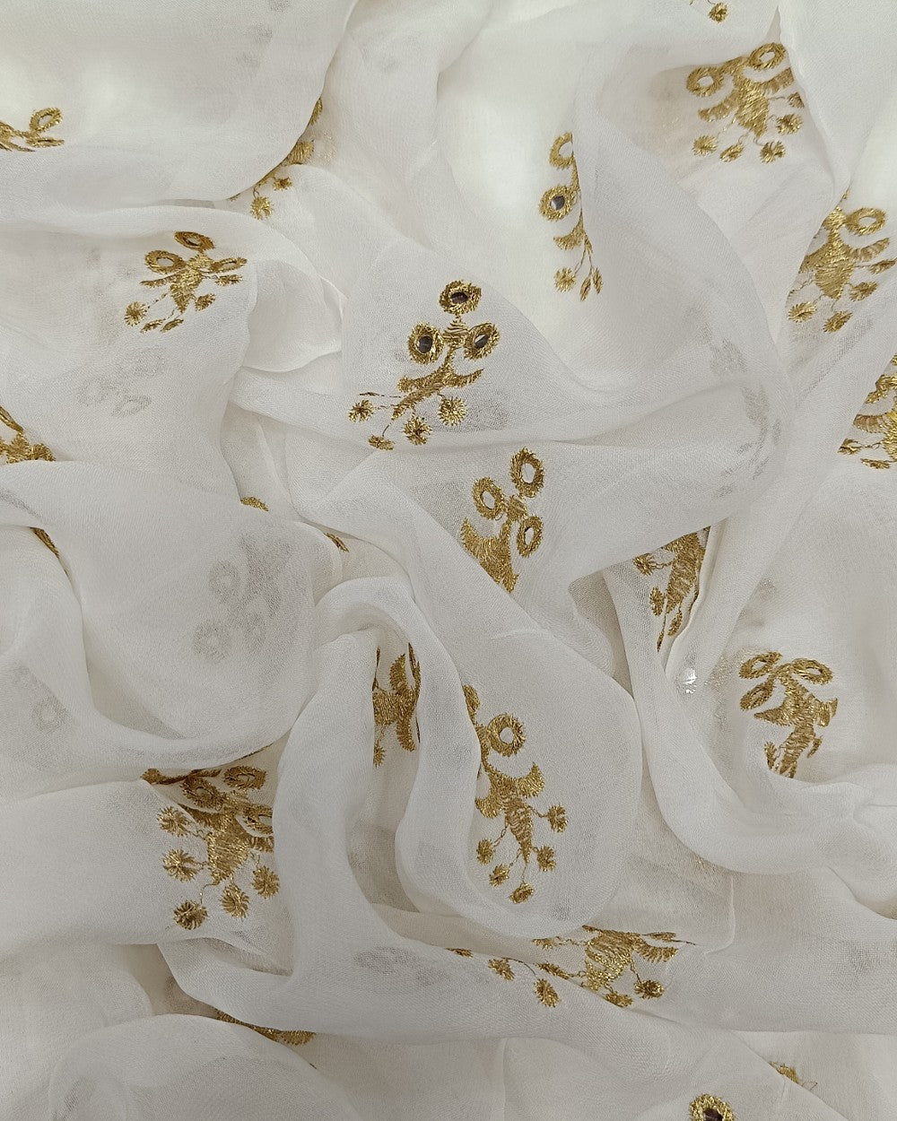 Dyeable Viscose work White Colour 42 Inches Width