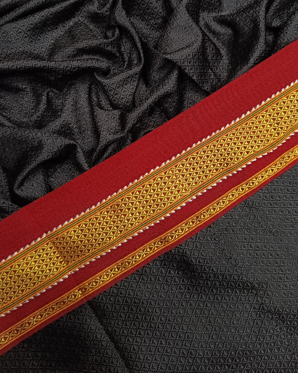 Cotton Khun Black Colour 36 Inches Width
