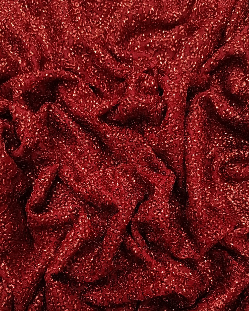 Georgette Khichdi-Sequins Maroon Colour 38 Inches Width