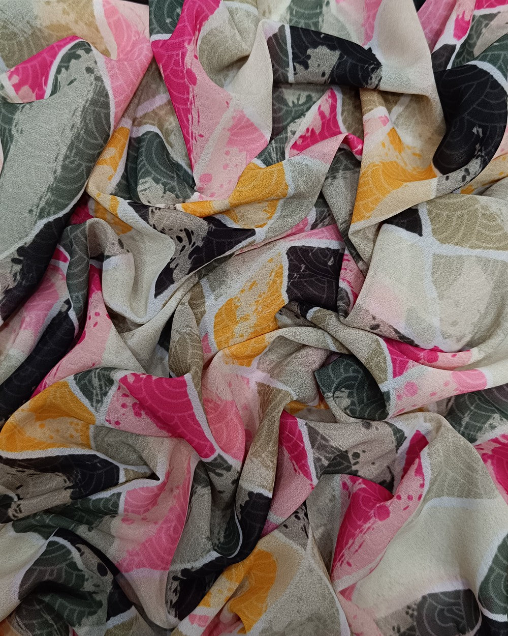 Fox Georgette Digital Print Multicolor 44 Inches Width