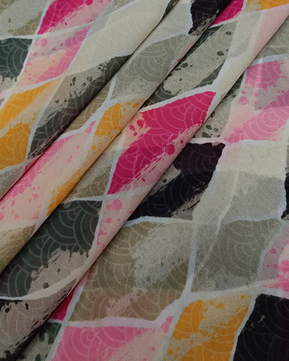 Fox Georgette Digital Print Multicolor 44 Inches Width