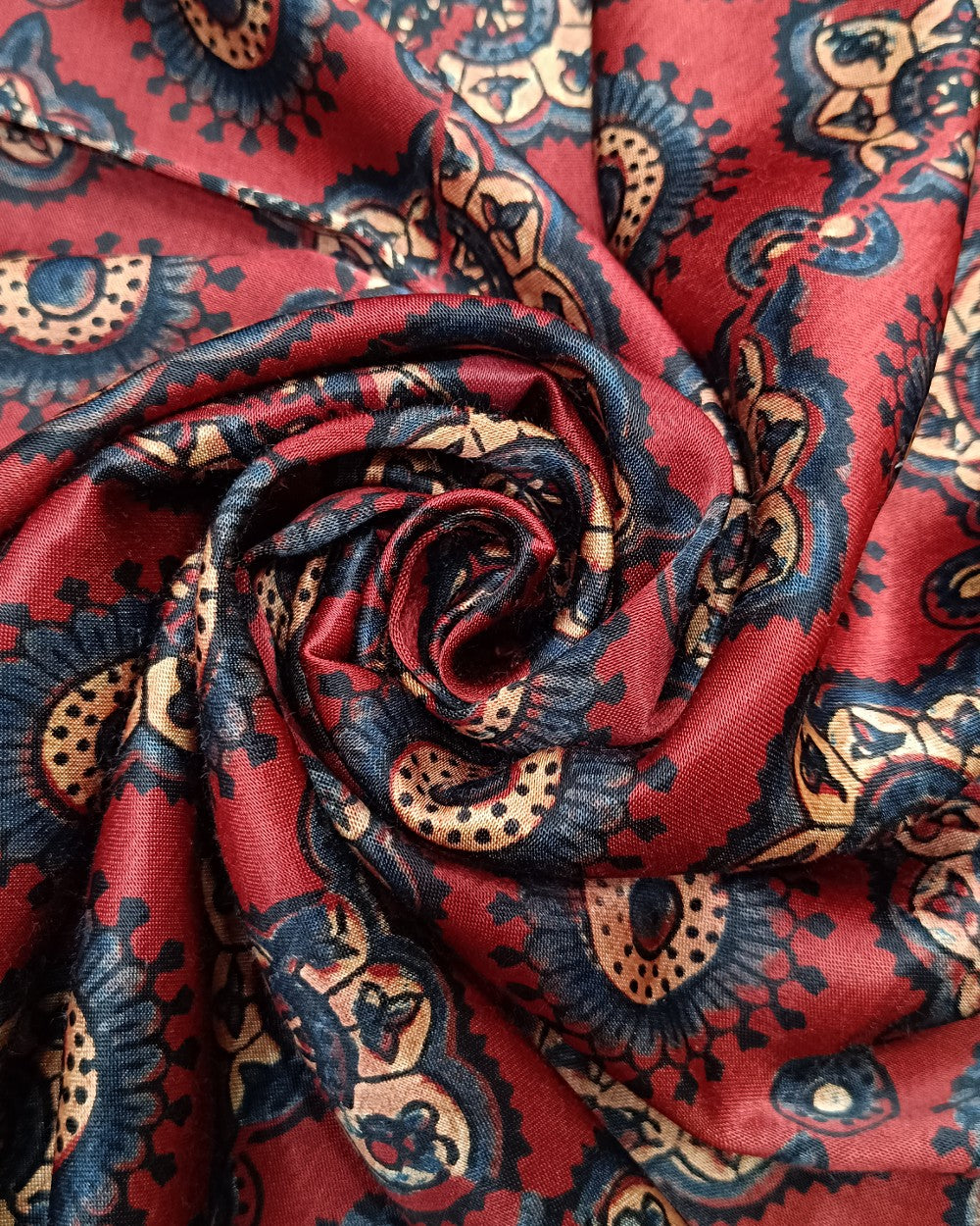 Printed Gajji Silk Maroon Colour 46 Inches Width