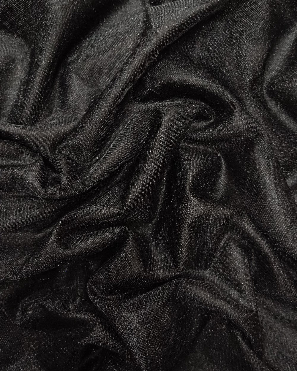 Plain Net-silky Black Colour 42 Inches Width