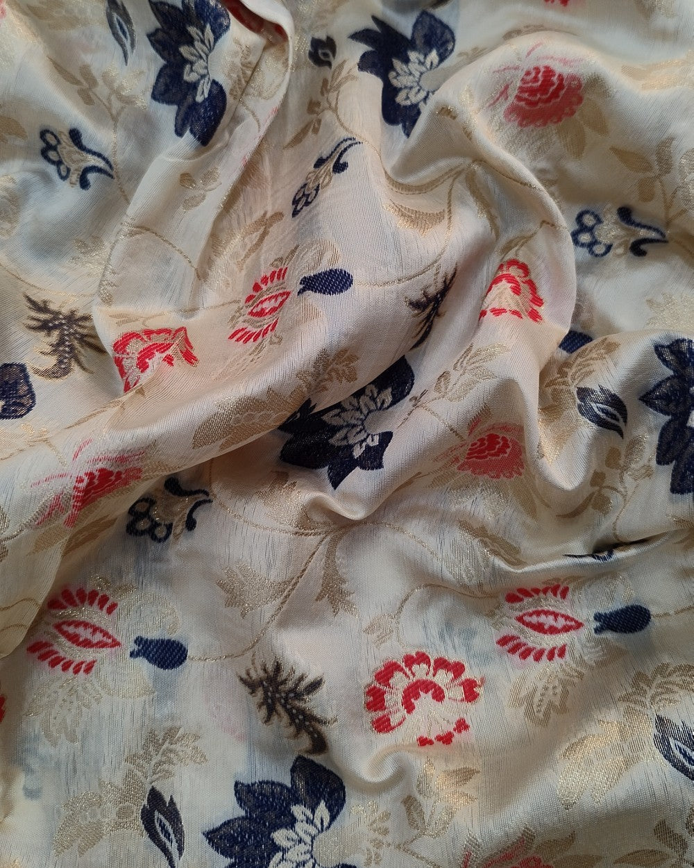 Brocade Light Golden Colour 49 Inches Width