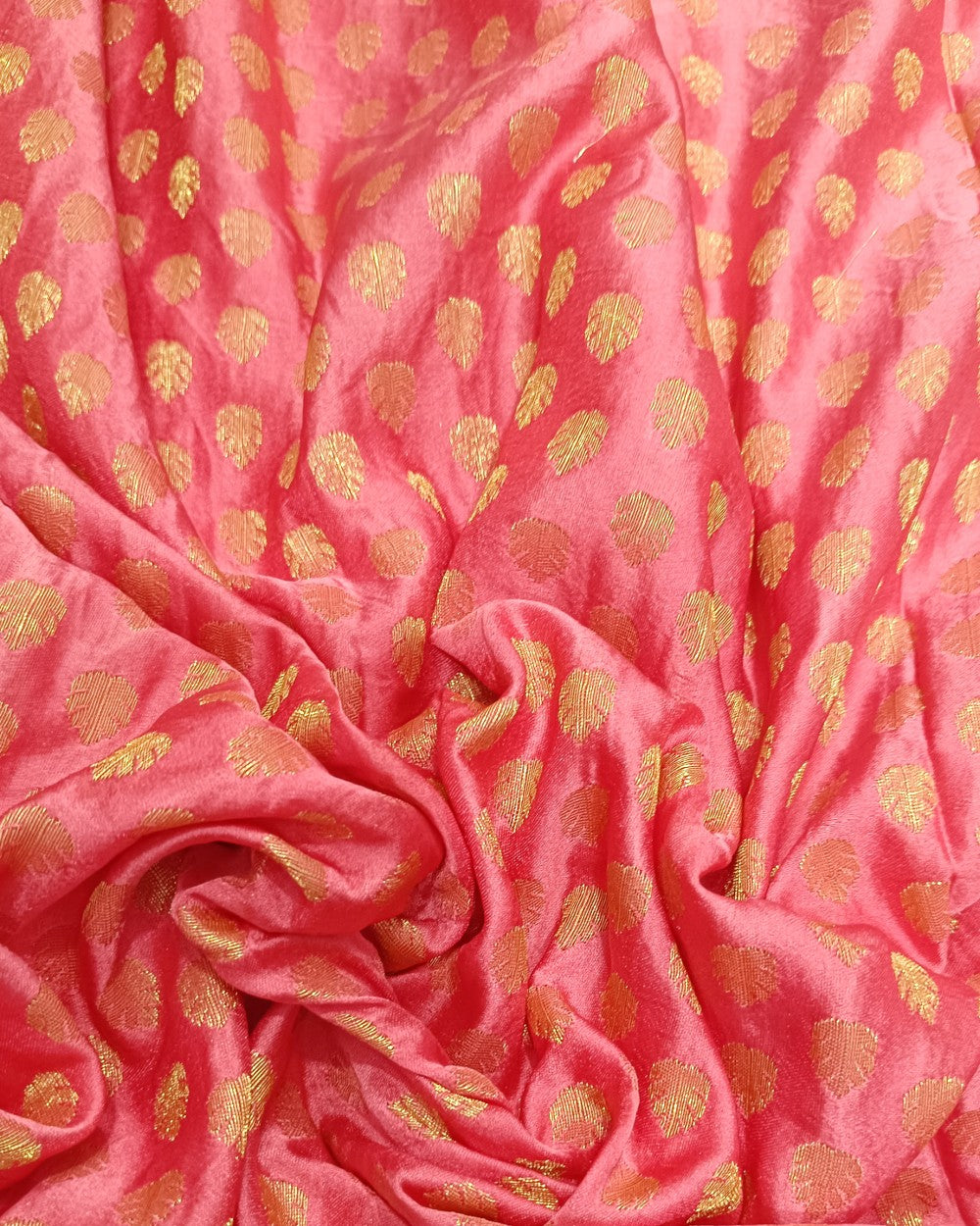 Banarasi Peach Colour 42 Inches Width