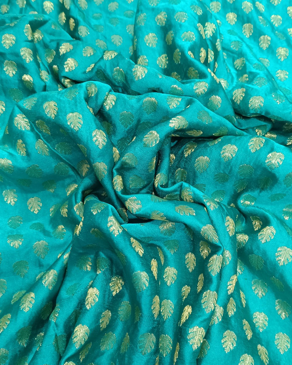 Banarasi Peacock Green(Morpankhi) Colour 42 Inches Width
