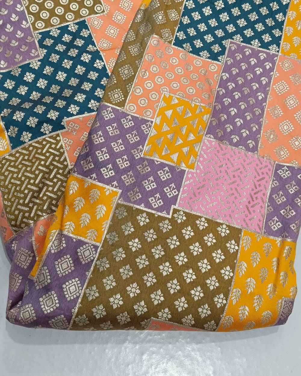 Brocade Multicolor 47 Inches Width