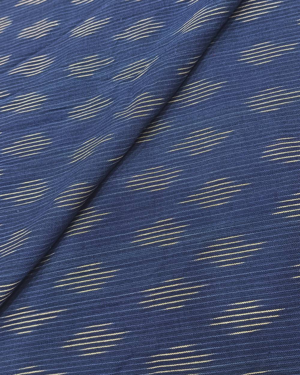 Cotton Ikat Royal Blue Colour 46 Inches Width