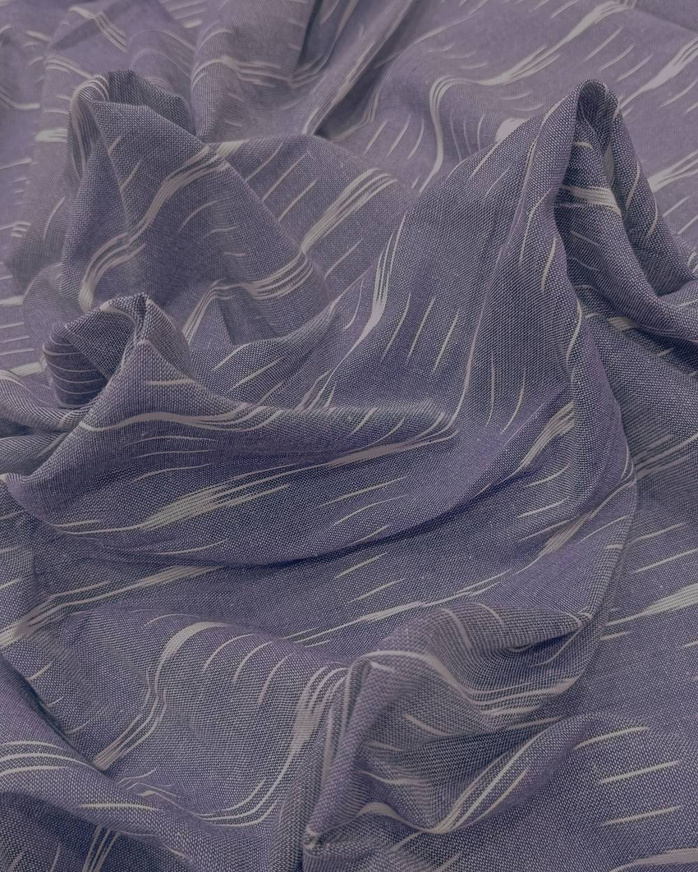 Cotton Ikat Lavender Colour 45 Inches Width
