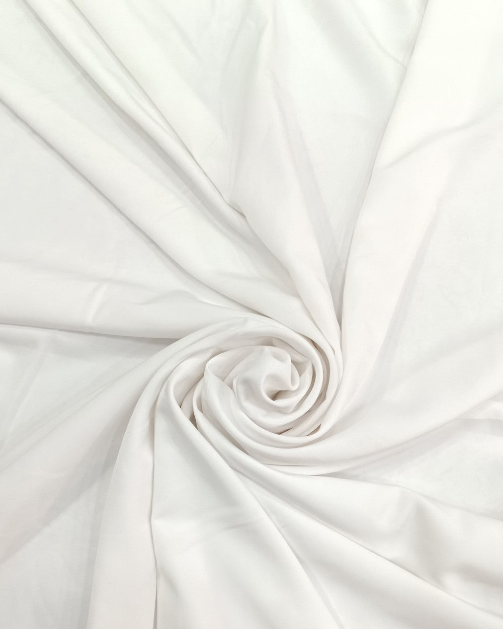 Plain Butter Crepe (American) White Colour 42 Inches Width
