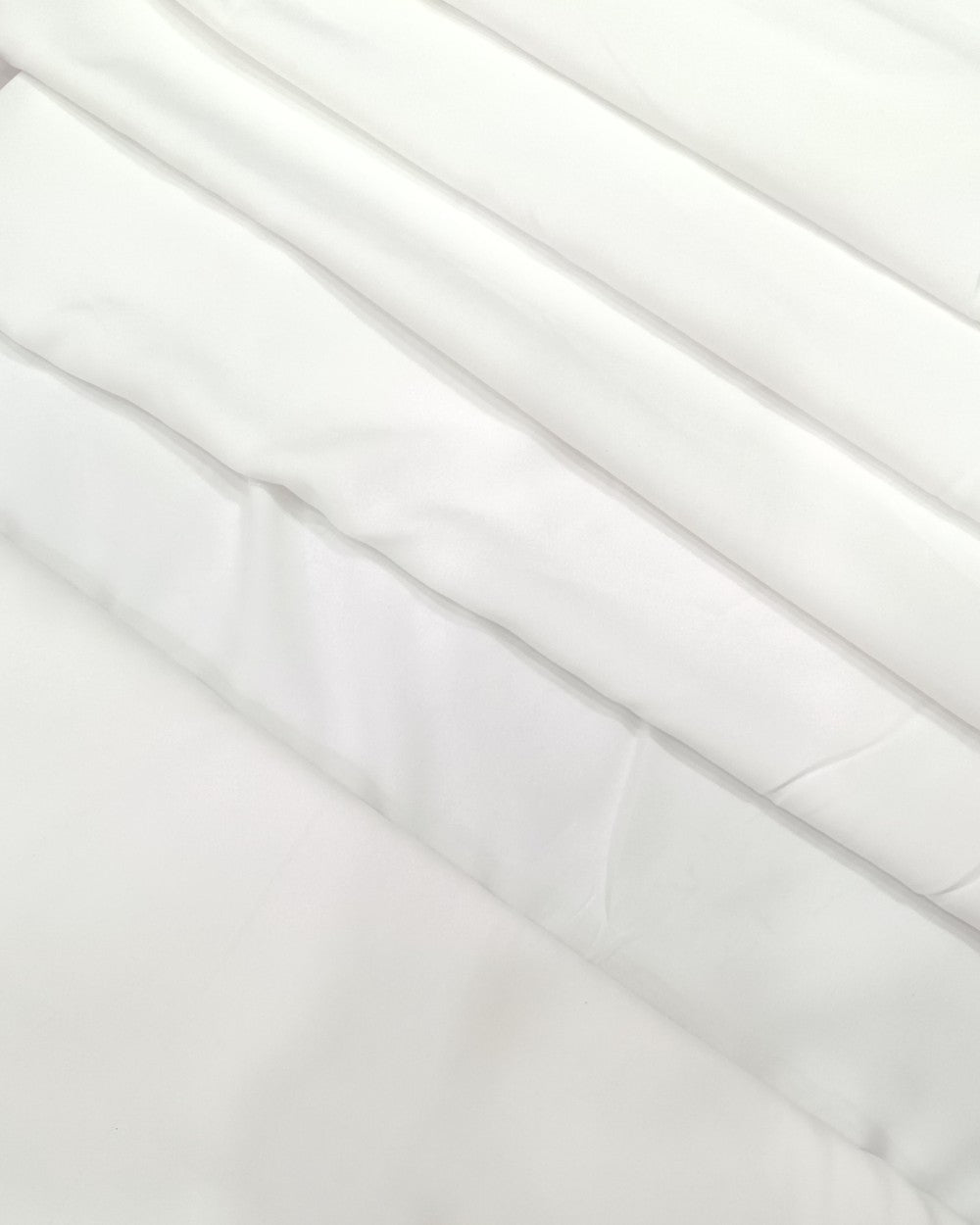 Plain Butter Crepe (American) White Colour 42 Inches Width