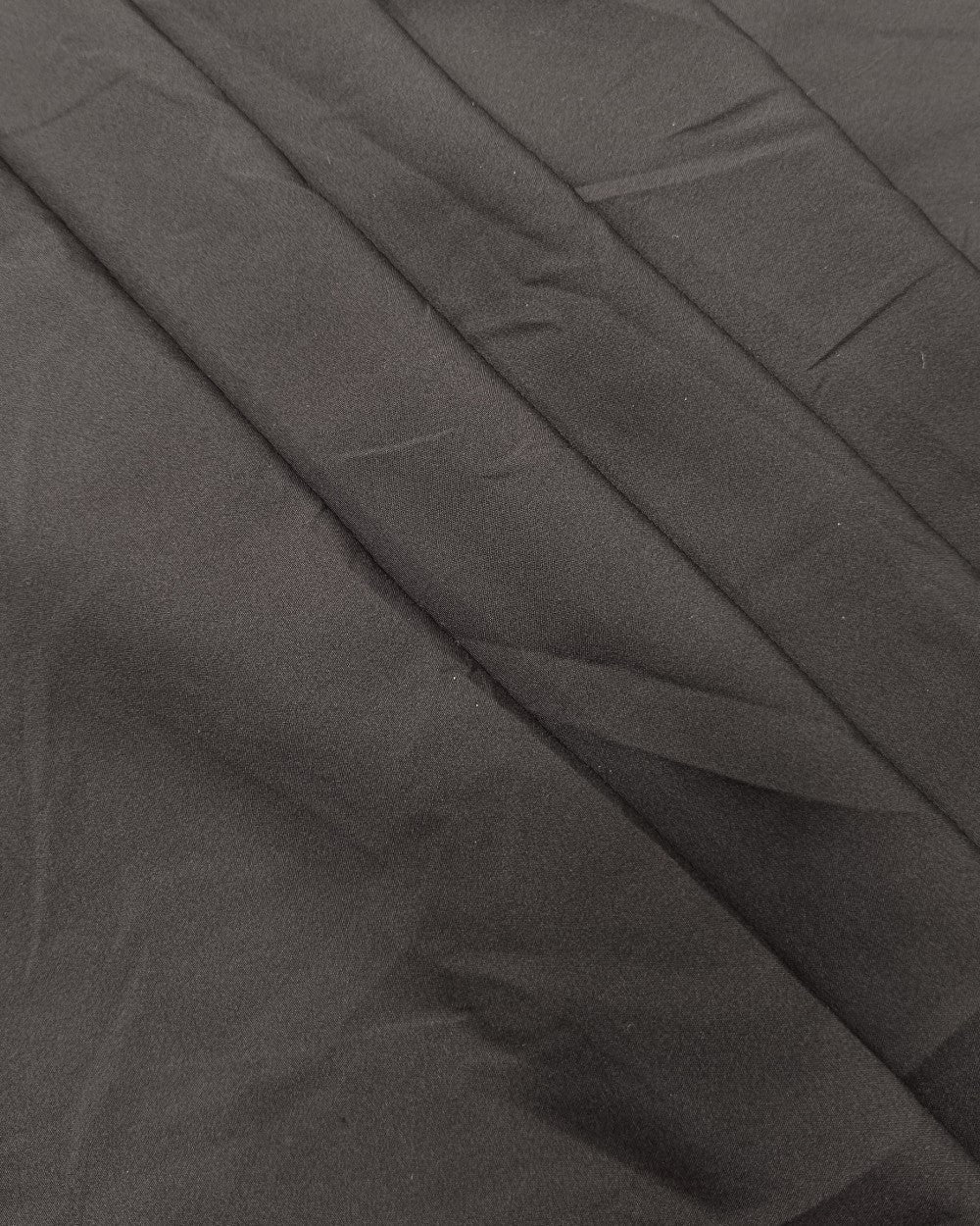 Plain Butter Crepe (American) Black Colour 42 Inches Width