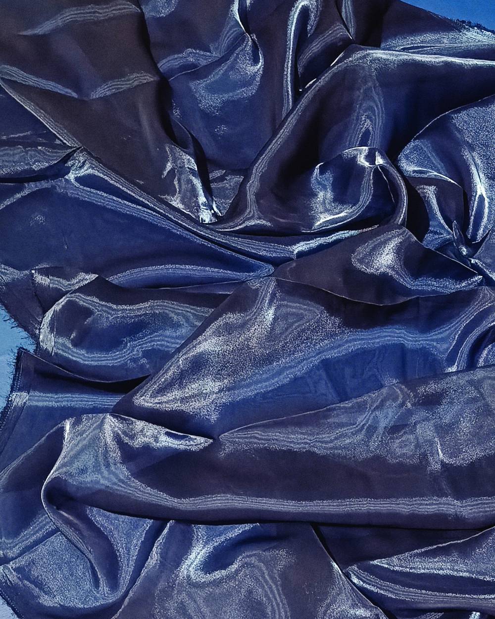 Plain Jimmy-Choo Navy Blue Colour 44 Inches Width