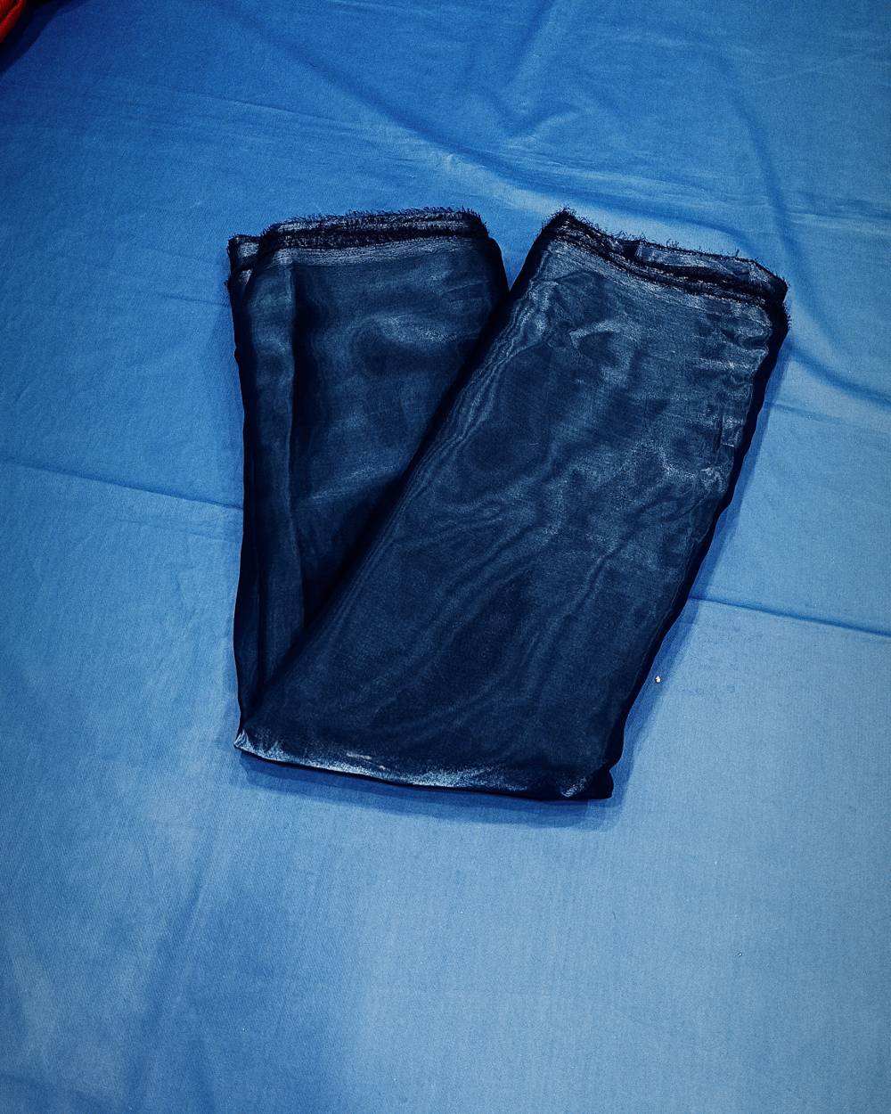 Plain Jimmy-Choo Navy Blue Colour 44 Inches Width