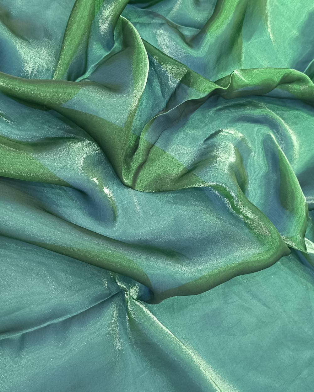 Plain Jimmy-Choo Green Colour 44 Inches Width