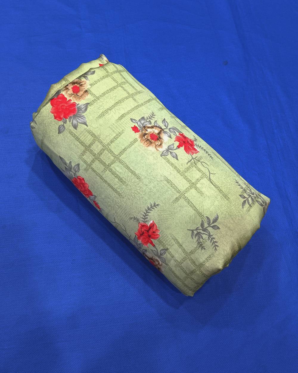 Printed Glazed Cotton Pista Colour 42 Inches Width