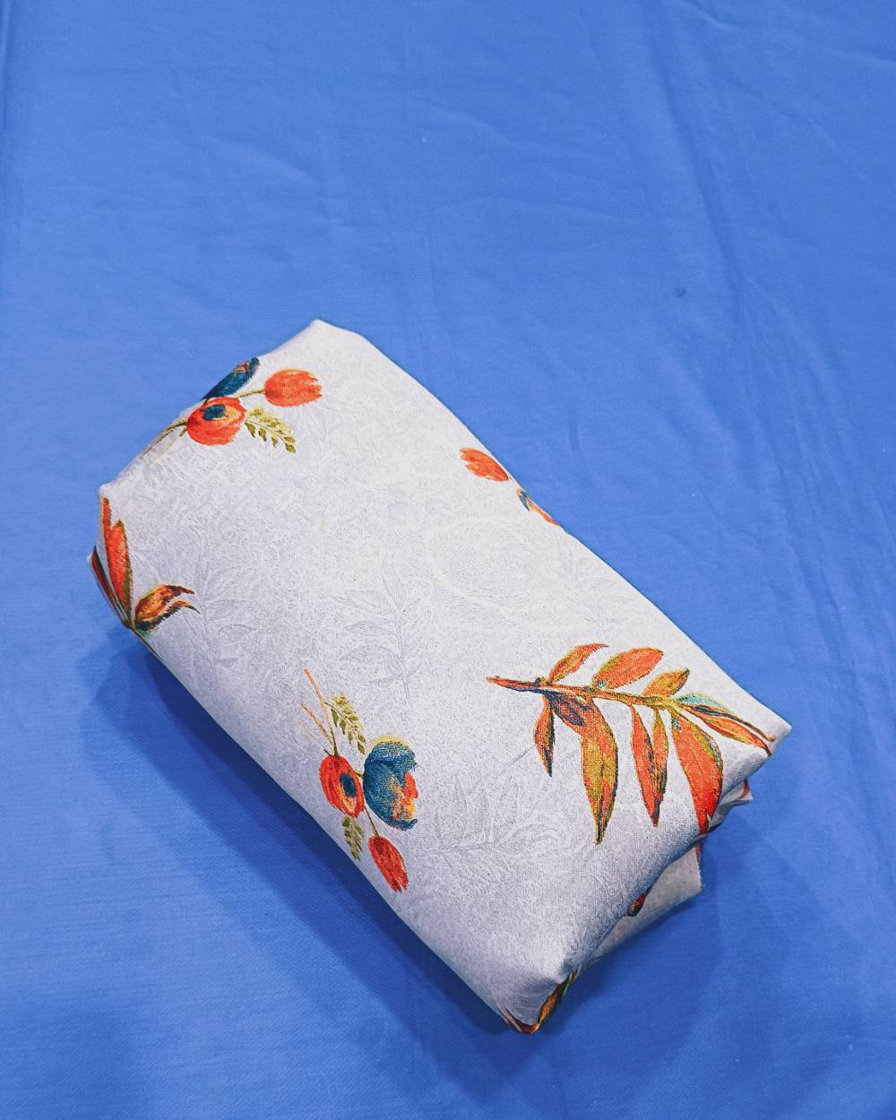 Printed Glazed Cotton Light Grey Colour 42 Inches Width