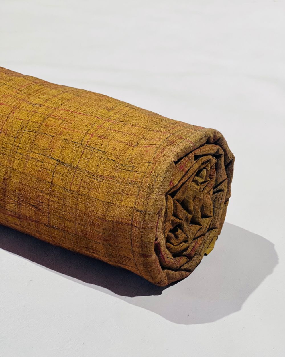 Cotton Brush Batik Plain Mustard Golden Colour 44 Inches Width