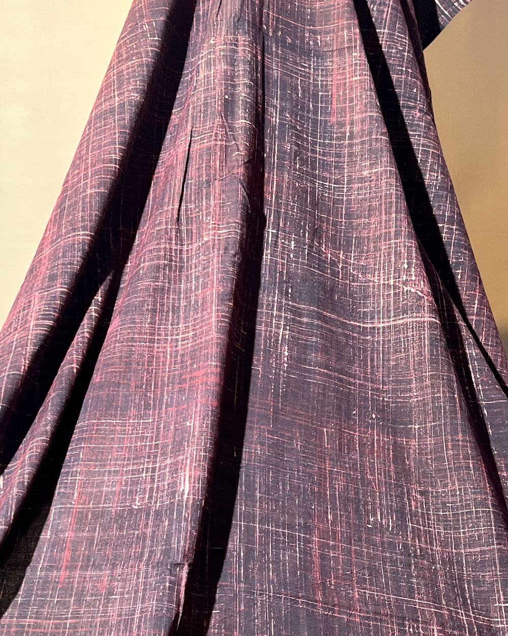 Cotton Brush Batik Plain Dark Brown Colour 44 Inches Width