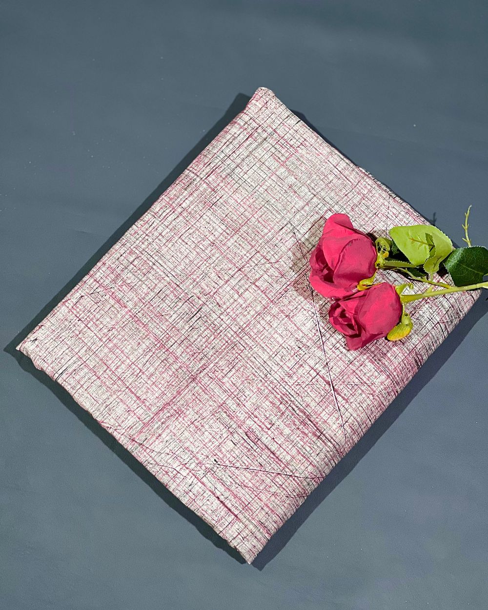 Cotton Brush Batik Plain Fresh Pink Colour 44 Inches Width