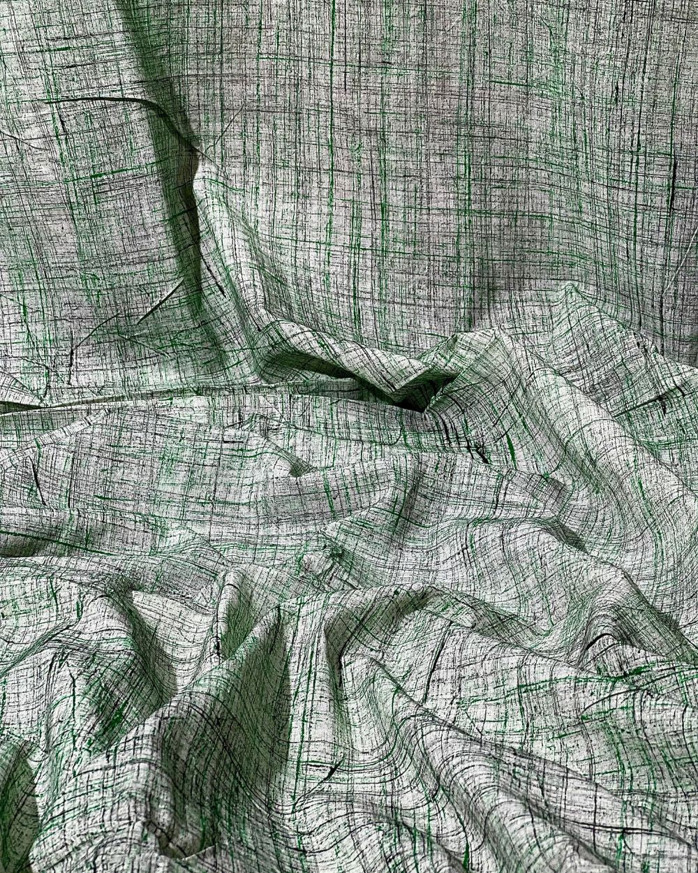 Cotton Brush Batik Plain Celadon Green Colour 44 Inches Width