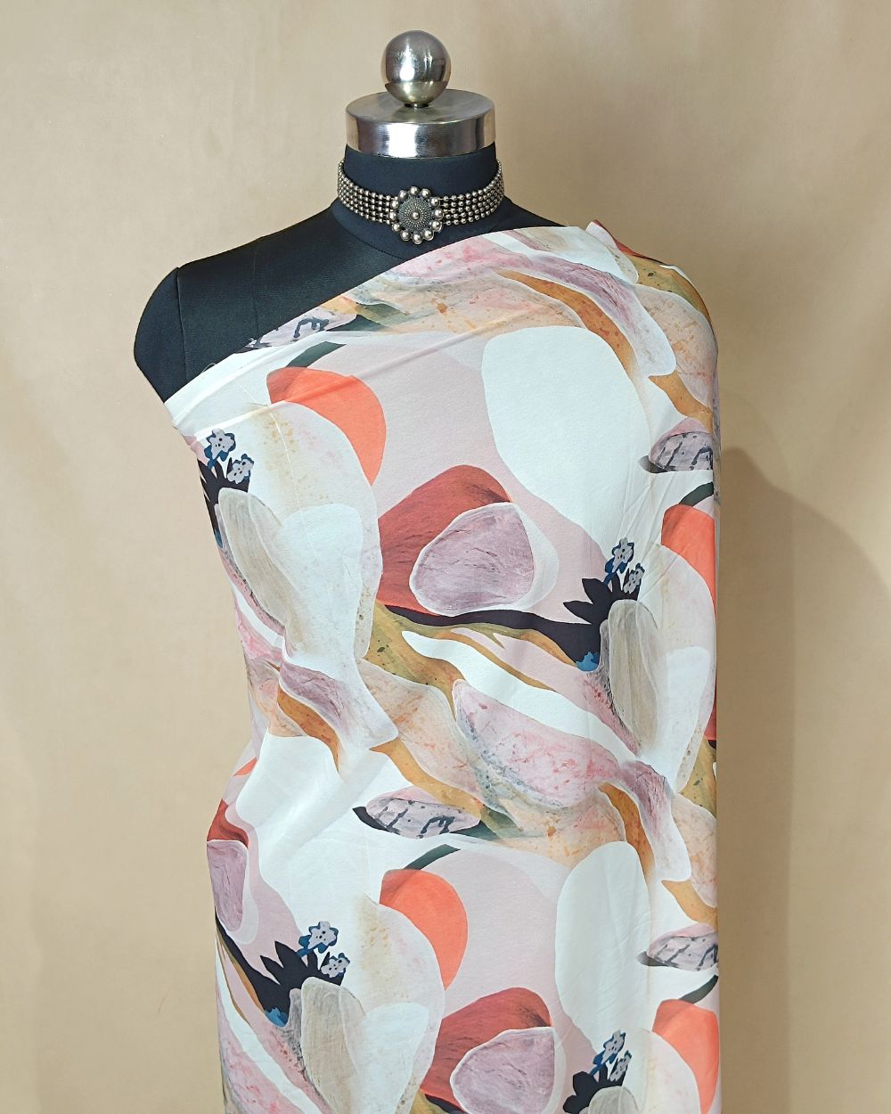 Fox Georgette Digital Print Multicolour Colour 48 Inches Width