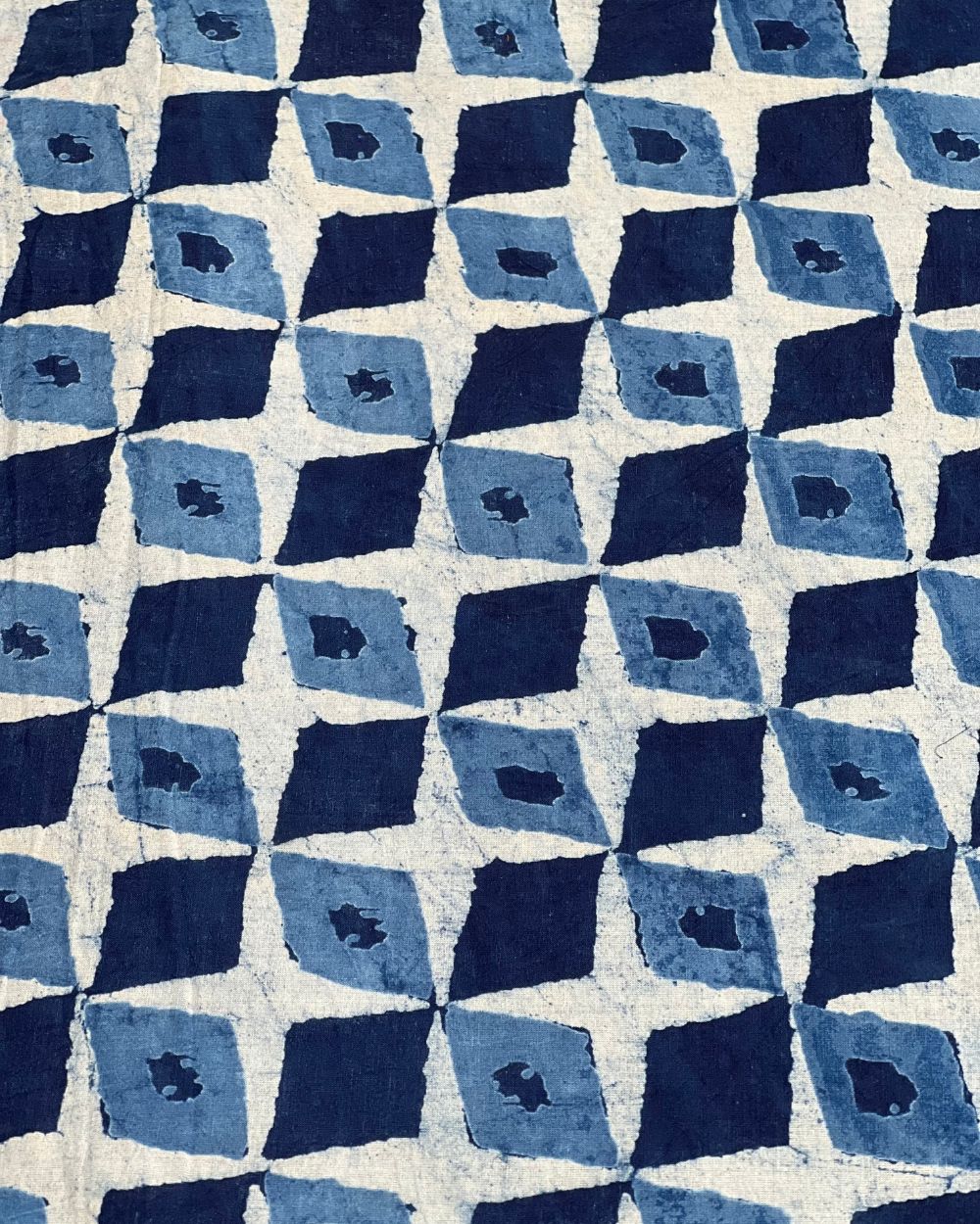 Hand Block Printed Cotton Indigo Blue Colour 44 Inches Width