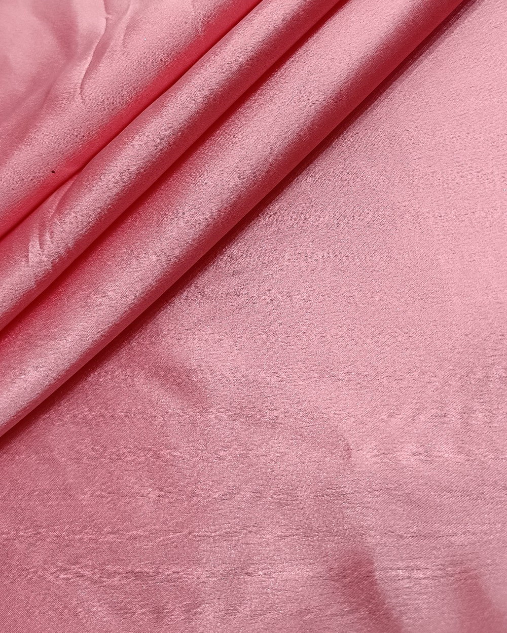 Plain German-Satin Coral Bliss Pink Colour 44 Inches Width