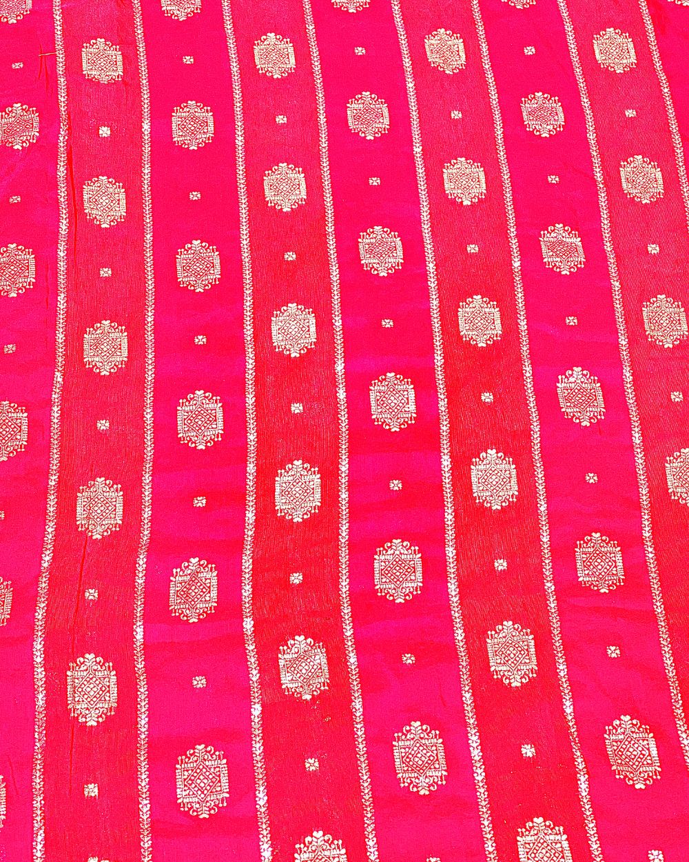 Chanderi Work Rani Pink Colour 45 Inches Width