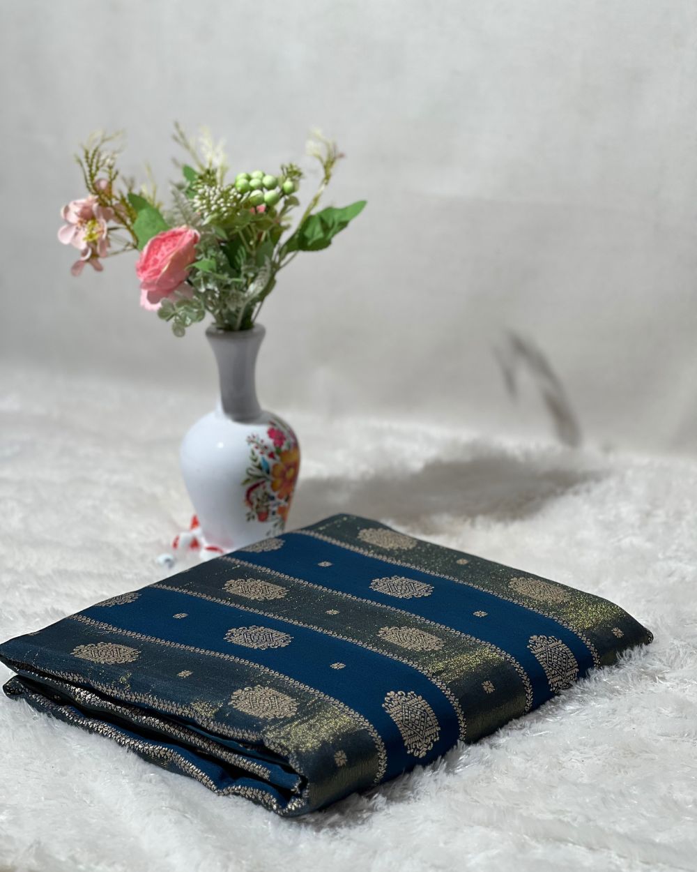 Chanderi Work Kerosene Colour 45 Inches Width