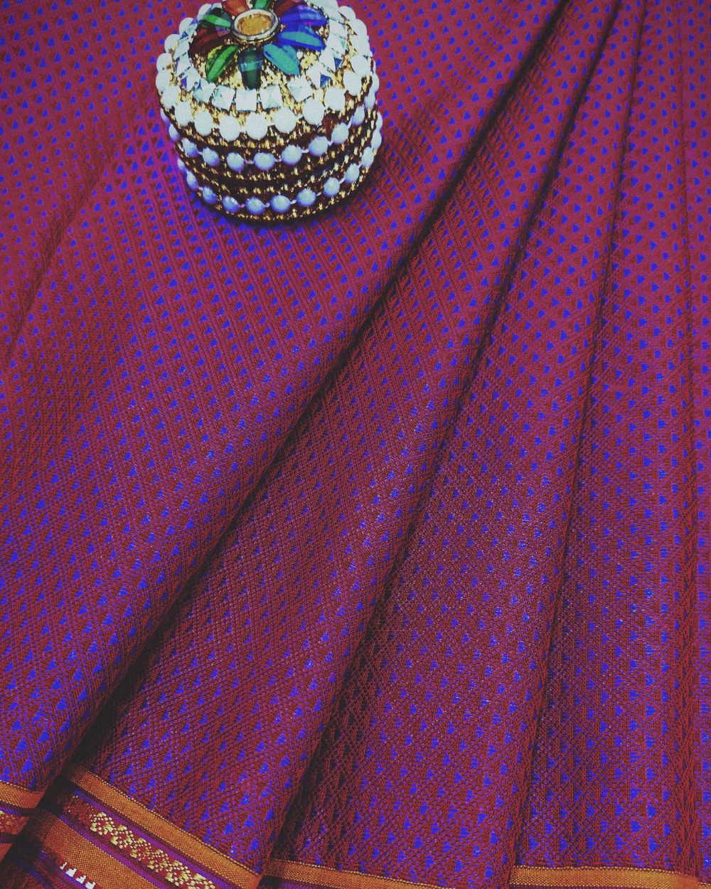 Cotton Khun Purple Pink Colour 36 Inches Width