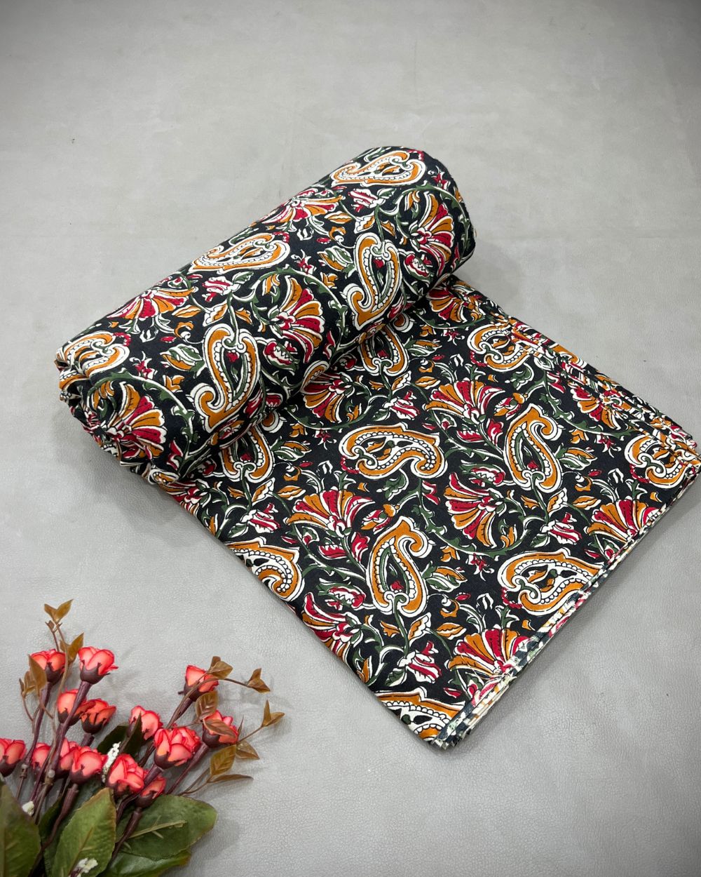 Printed Cotton Black Colour 42 Inches Width