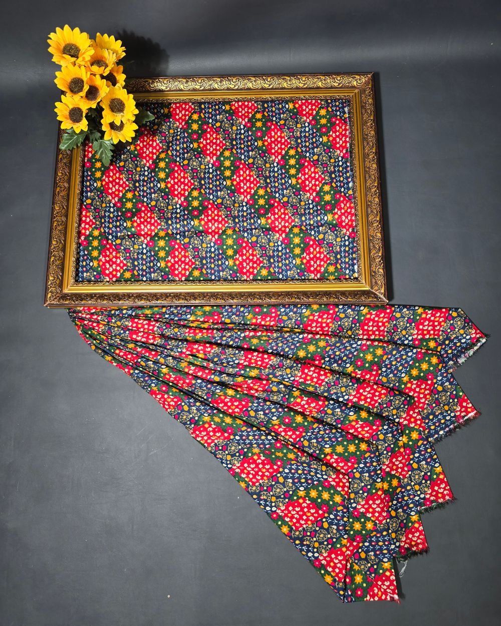 Rayon Foil Print Multicolour Colour 45 Inches Width