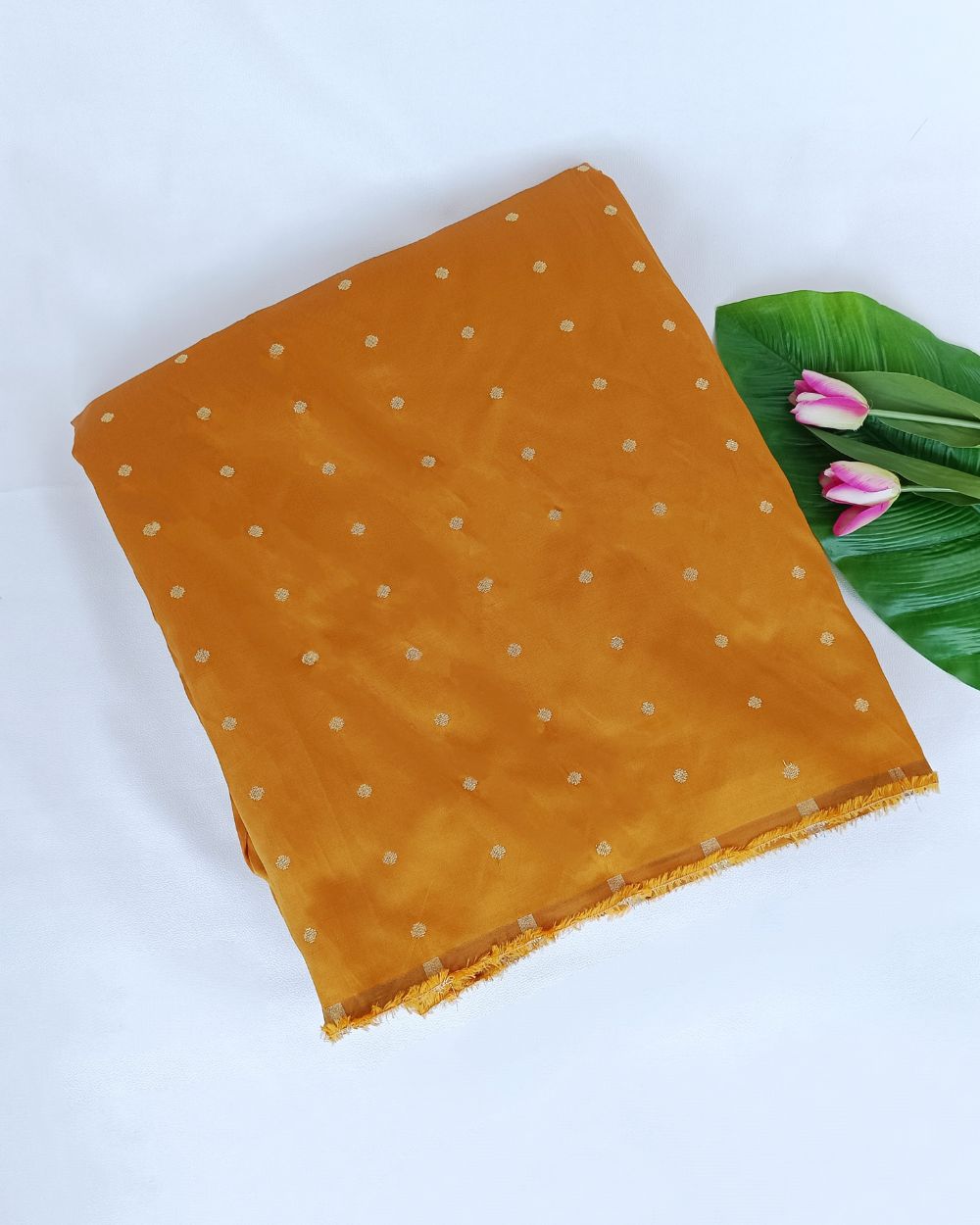 Taffeta Work Dark Turmeric Yellow Colour 60 Inches Width