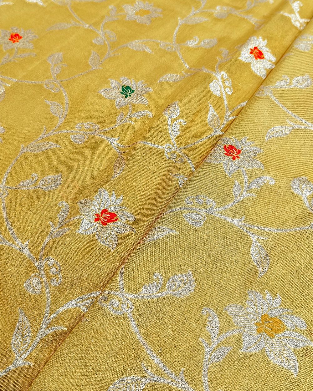 Banarasi Yellow Colour 45 Inches Width