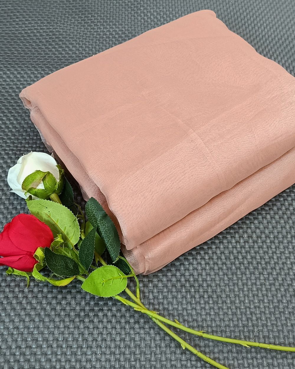 Plain Organza Rose Gold Colour 45 Inches Width