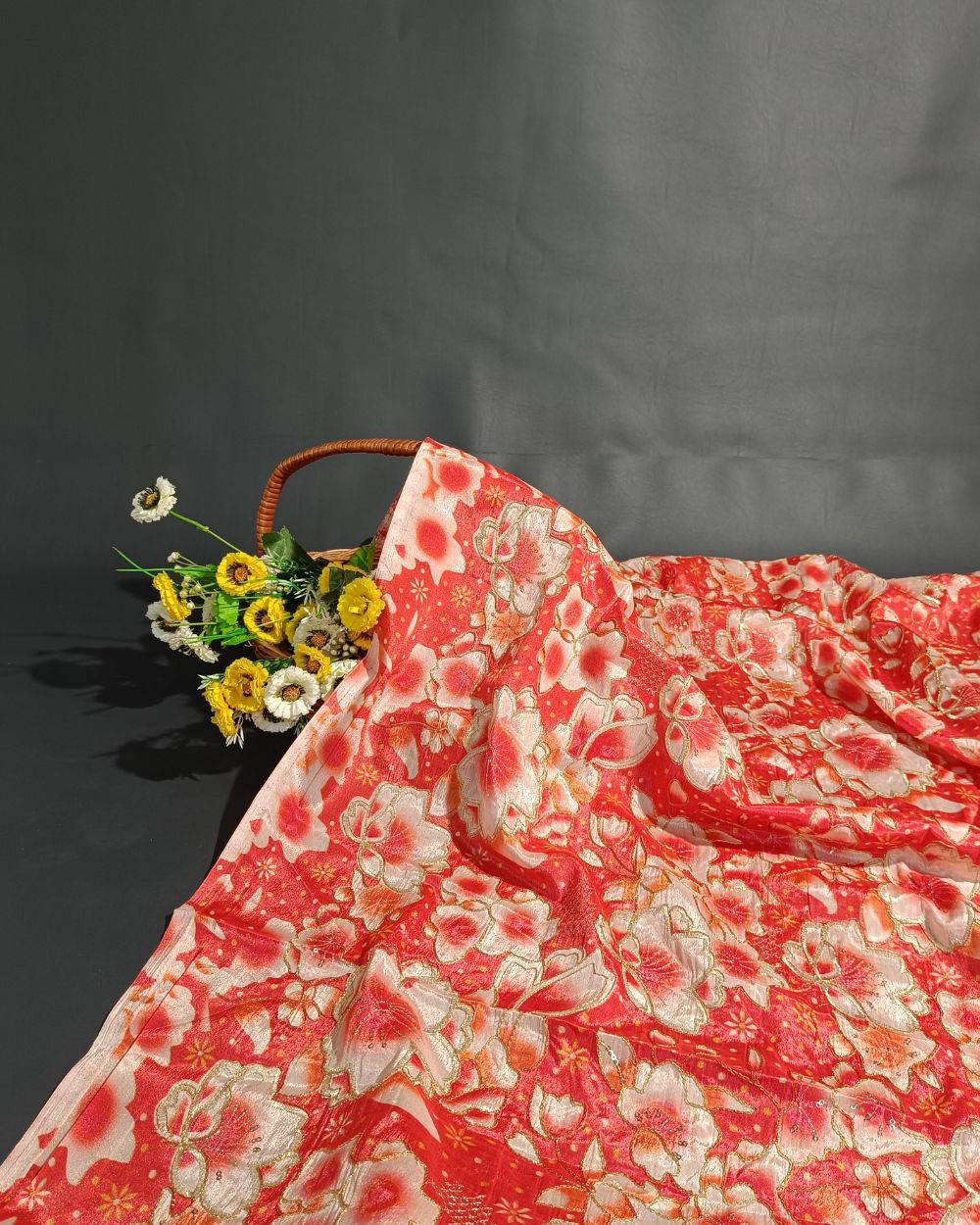 Chinnon Work Peach Colour 42 Inches Width