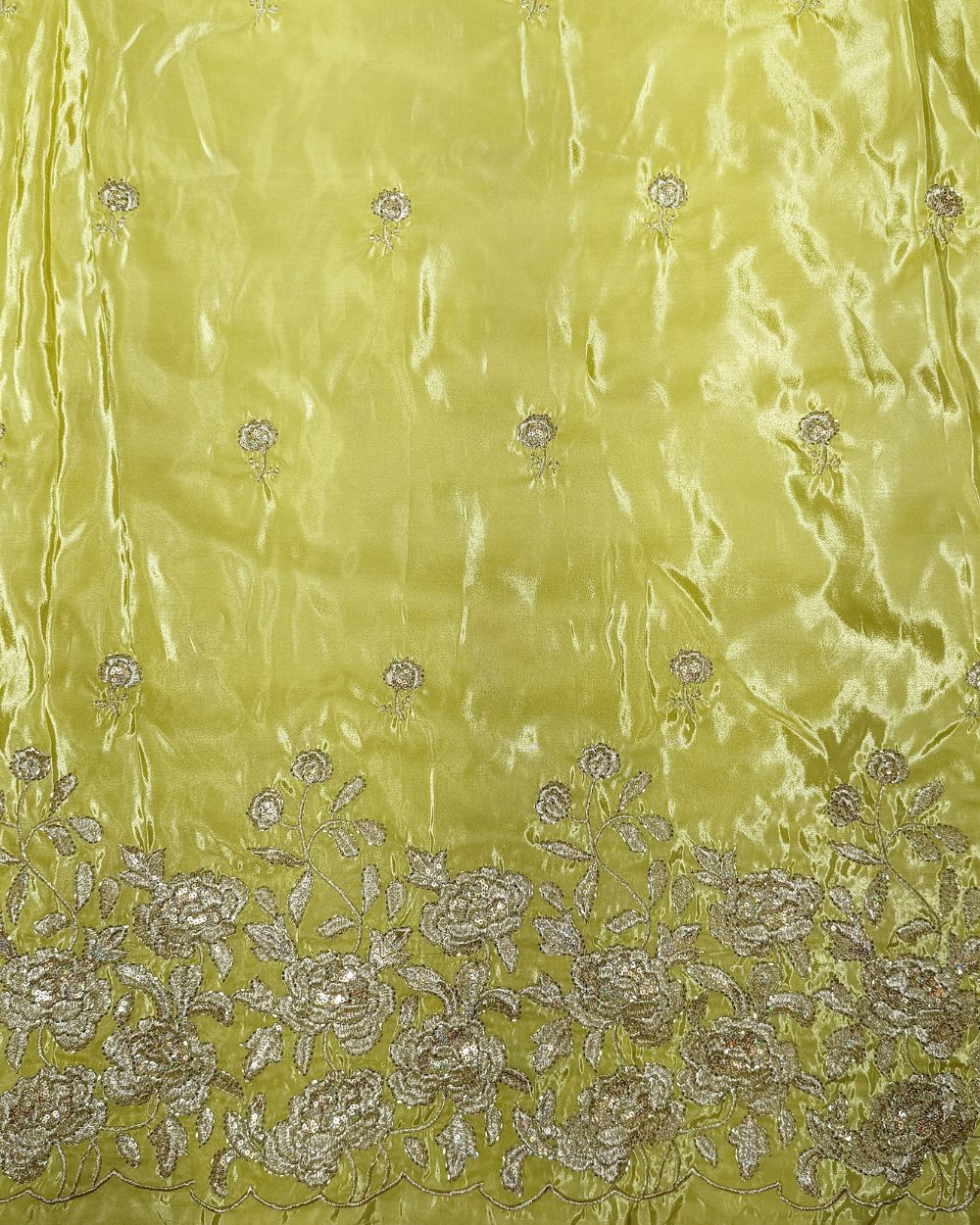 Premium French Work Light Lemon Yellow Colour 44 Inches Width