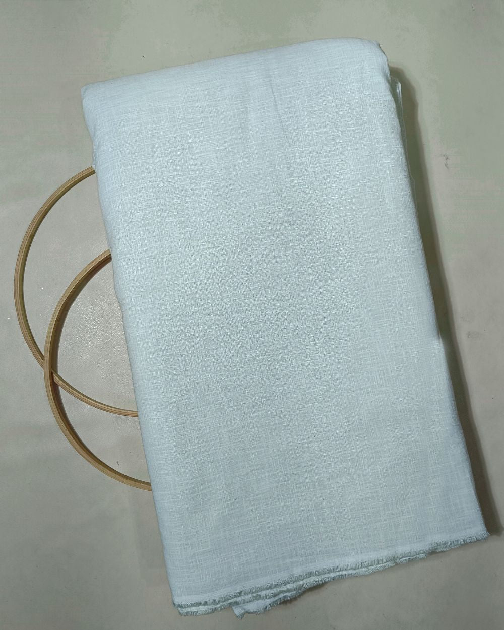 Plain Cotton Linen Cream Colour 44 Inches Width