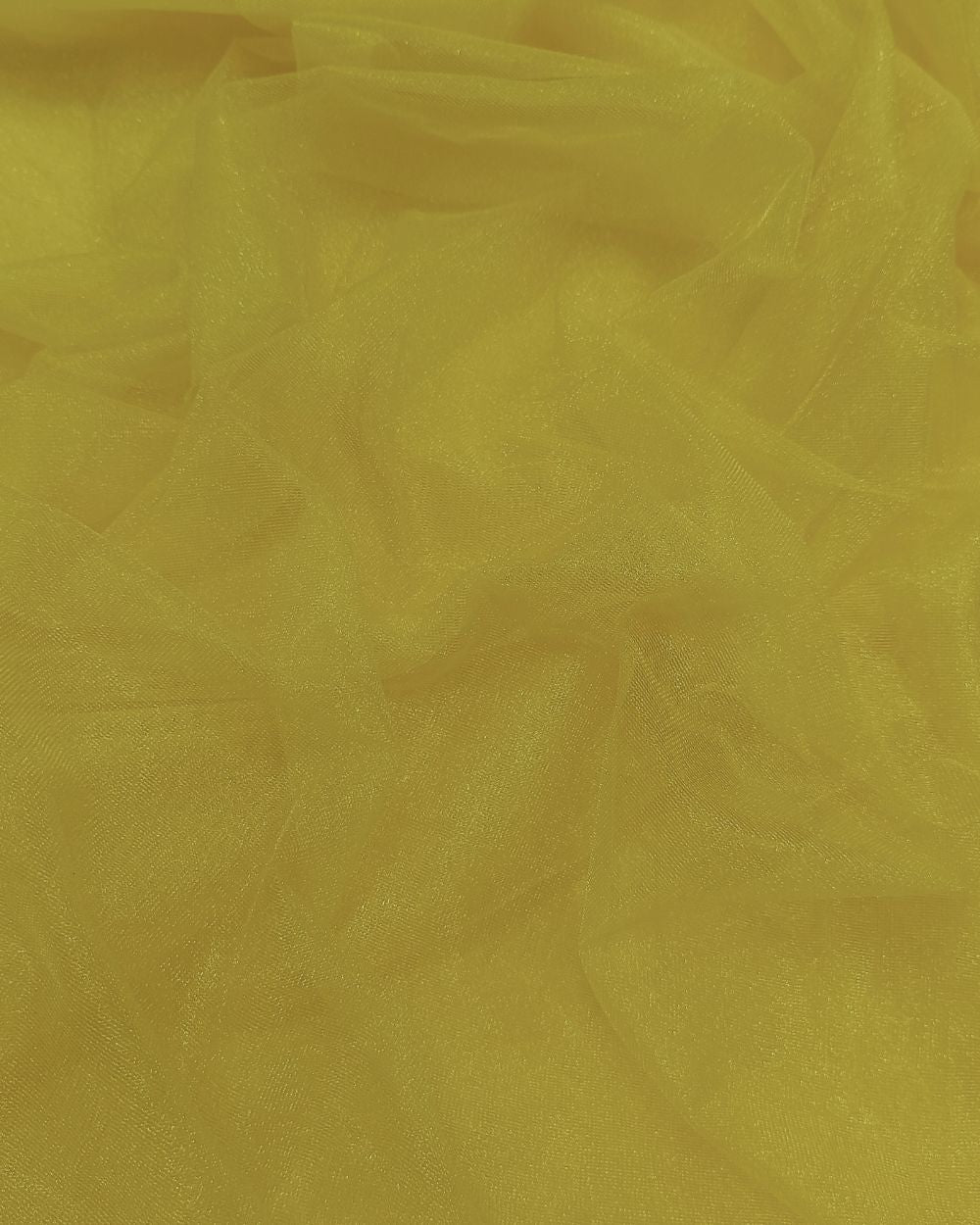 Plain Net-silky Lemon Yellow Colour 44 Inches Width