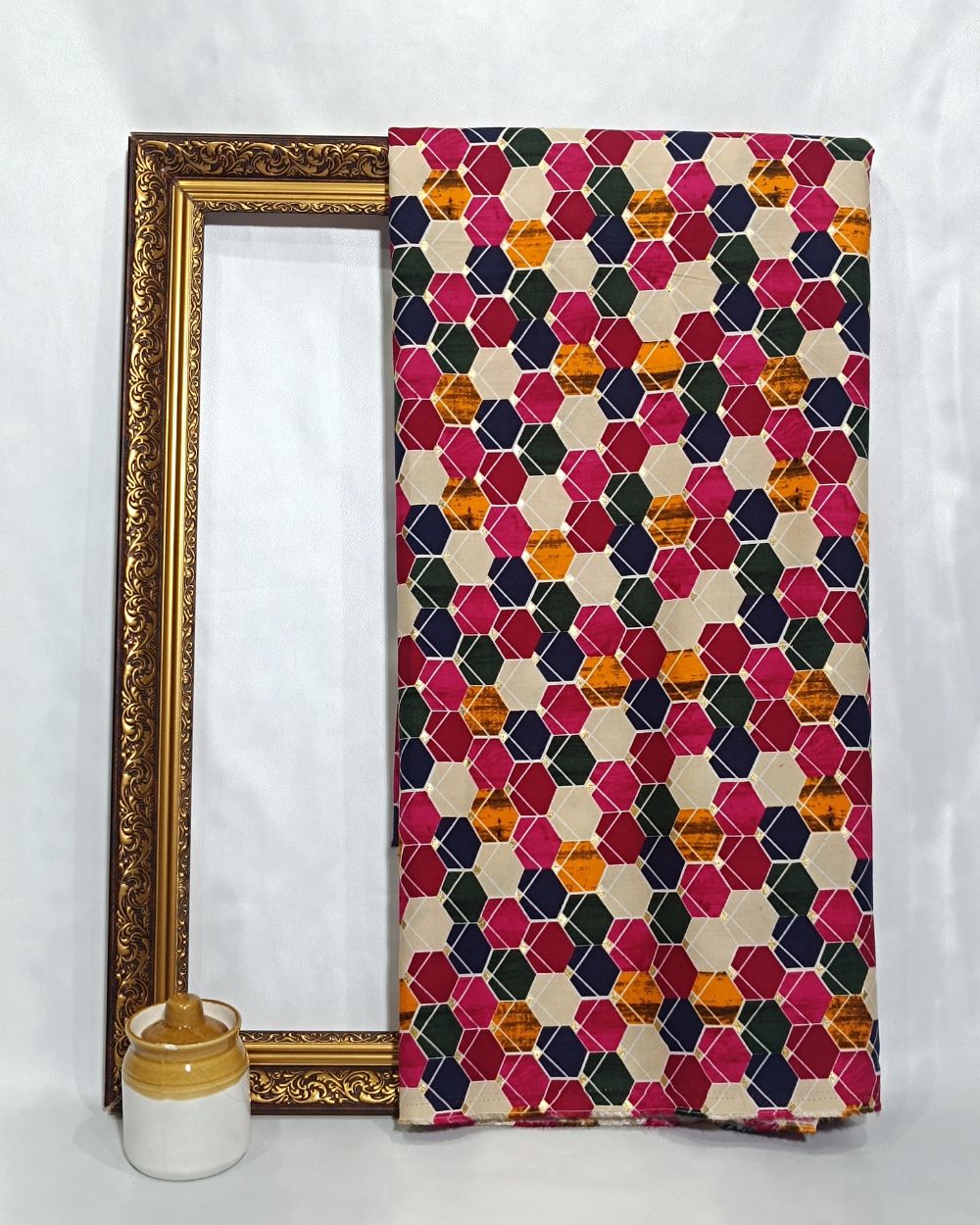 Rayon Foil Print Multicolour 42 Inches Width