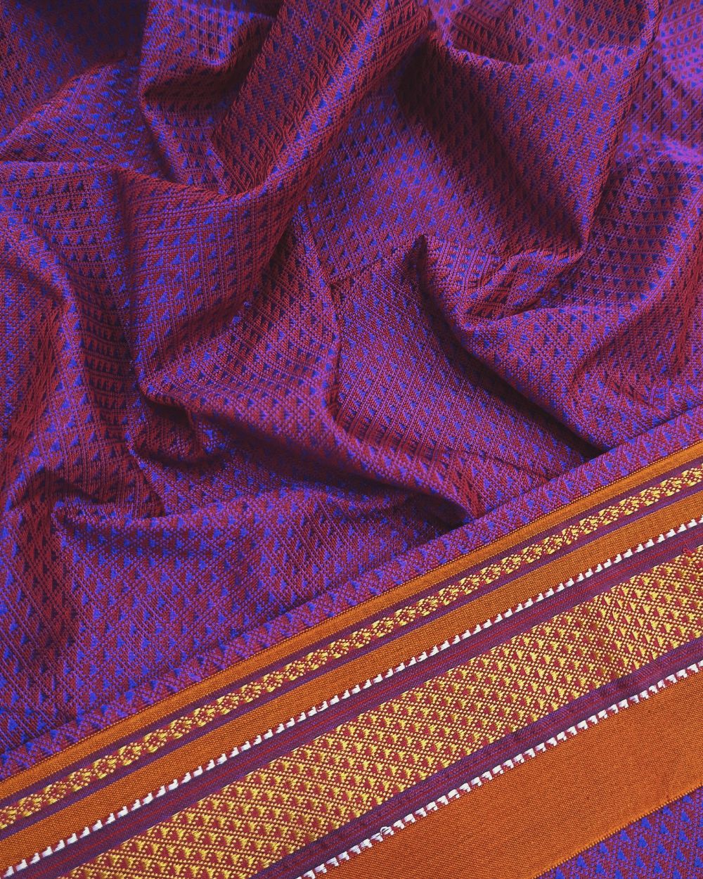 Cotton Khun Purple Pink Colour 36 Inches Width