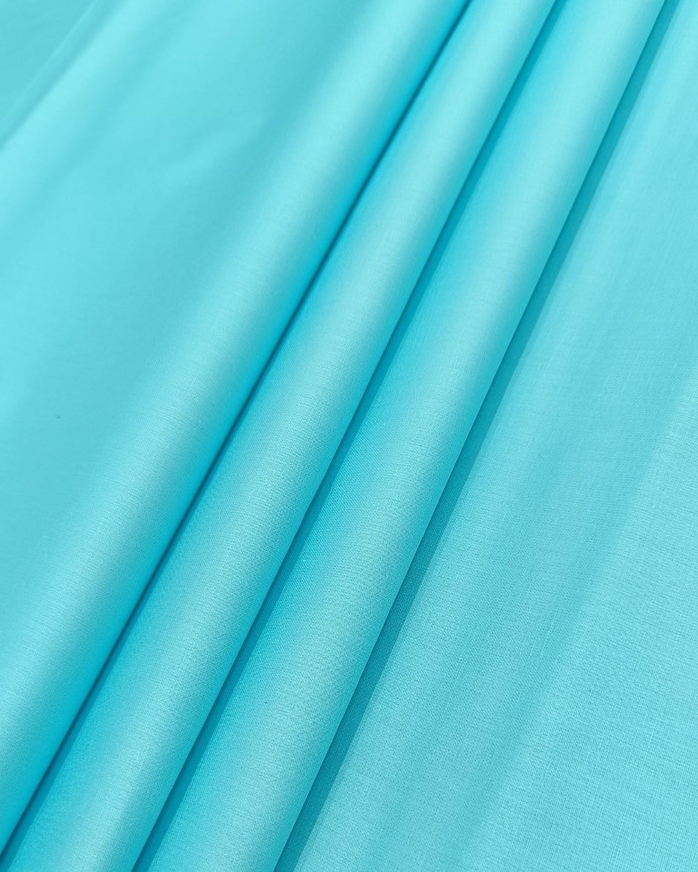 Plain Glaze-Cotton Sky Blue Colour 42 Inches Width