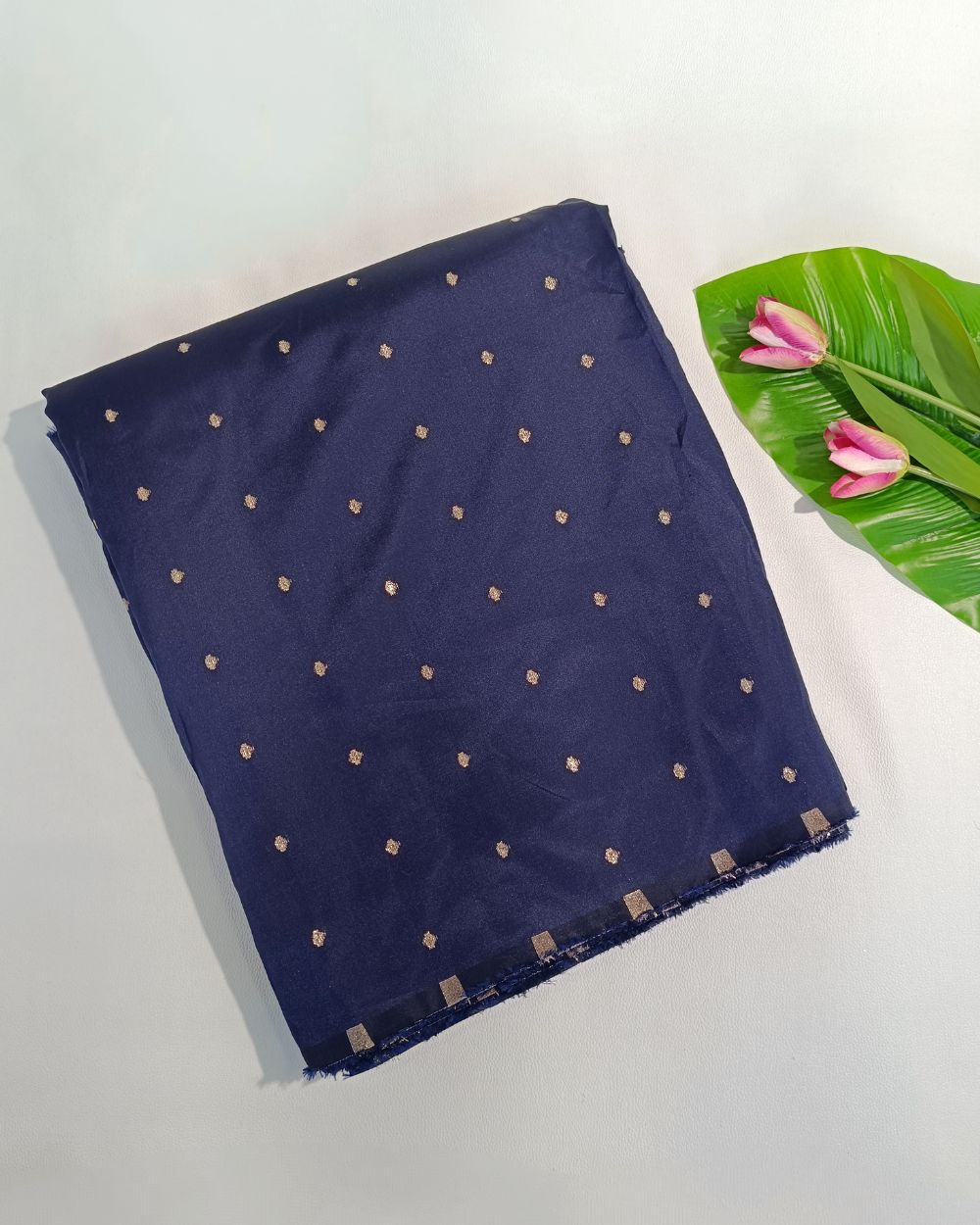 Taffeta Work Dark Navy Blue Colour 60 Inches Width