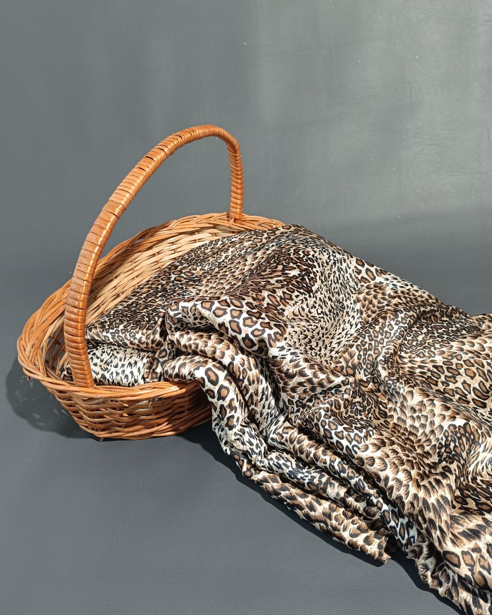 Printed Satin Coffee Colour 44 Inches Width