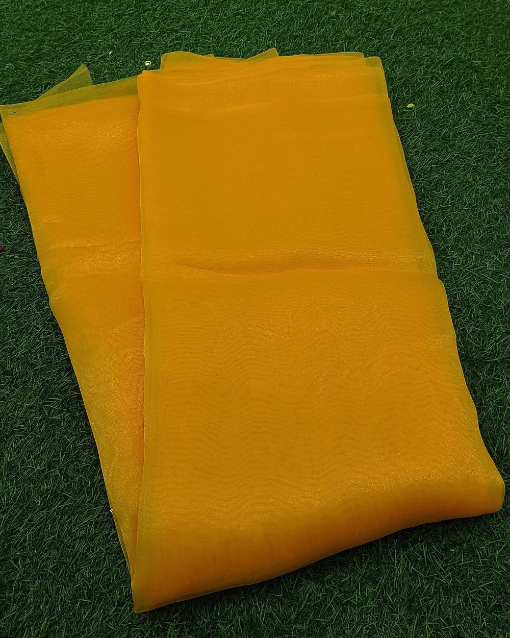 Plain Organza Yellow Colour 45 Inches Width