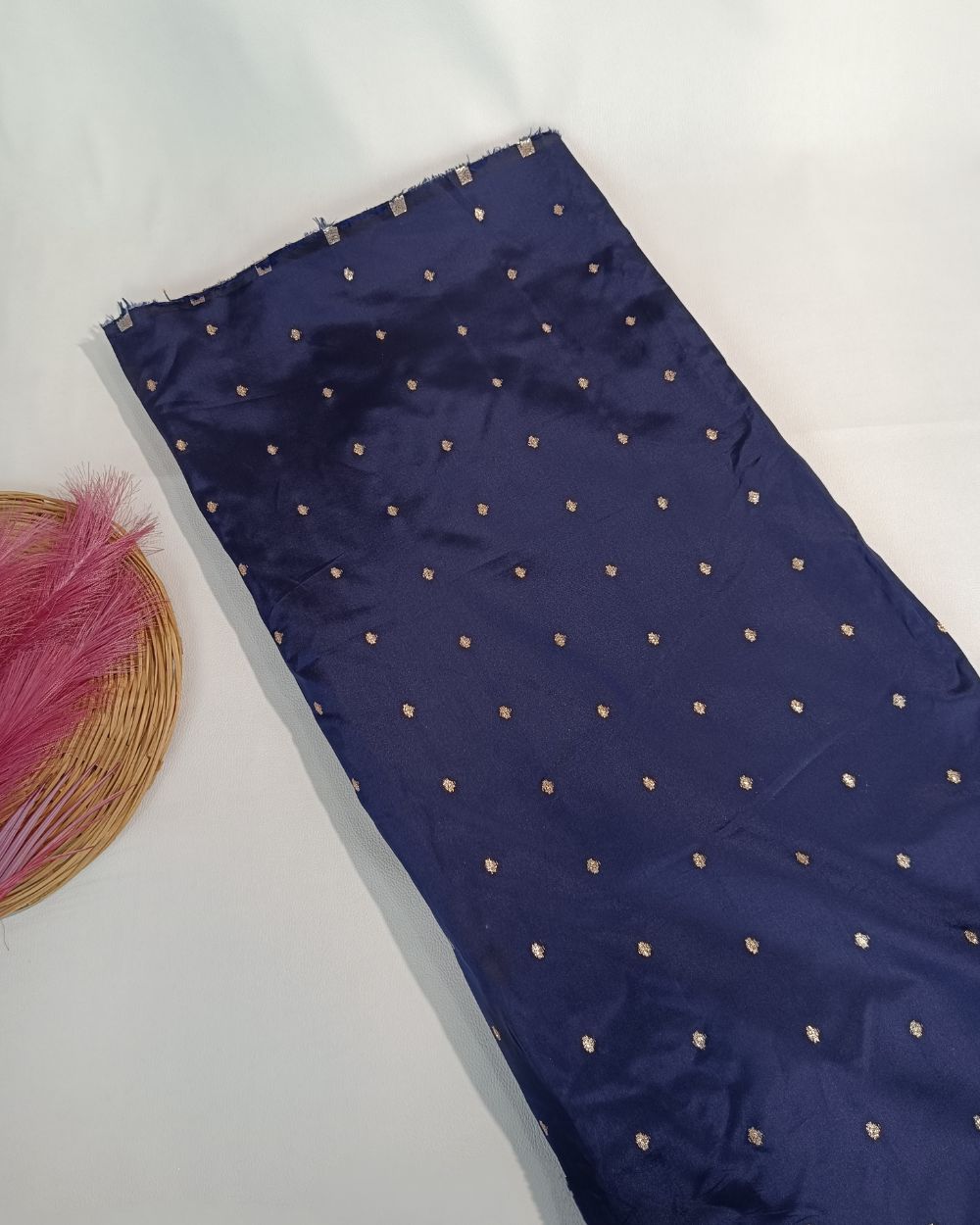Taffeta Work Dark Navy Blue Colour 60 Inches Width