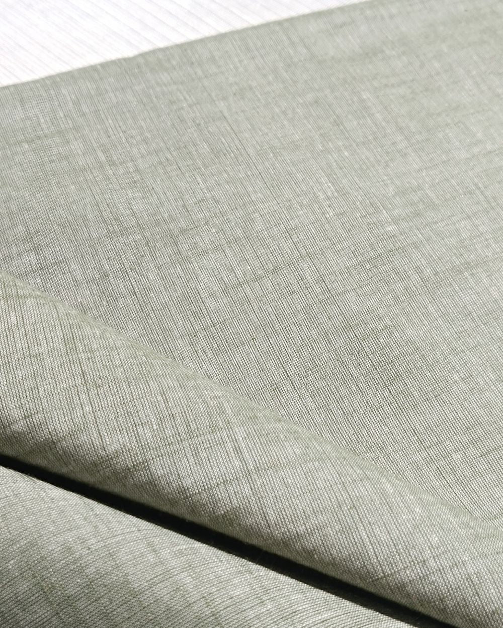 Plain Khadi Cotton Fabric Greenish Grey Colour 45 Inches Width