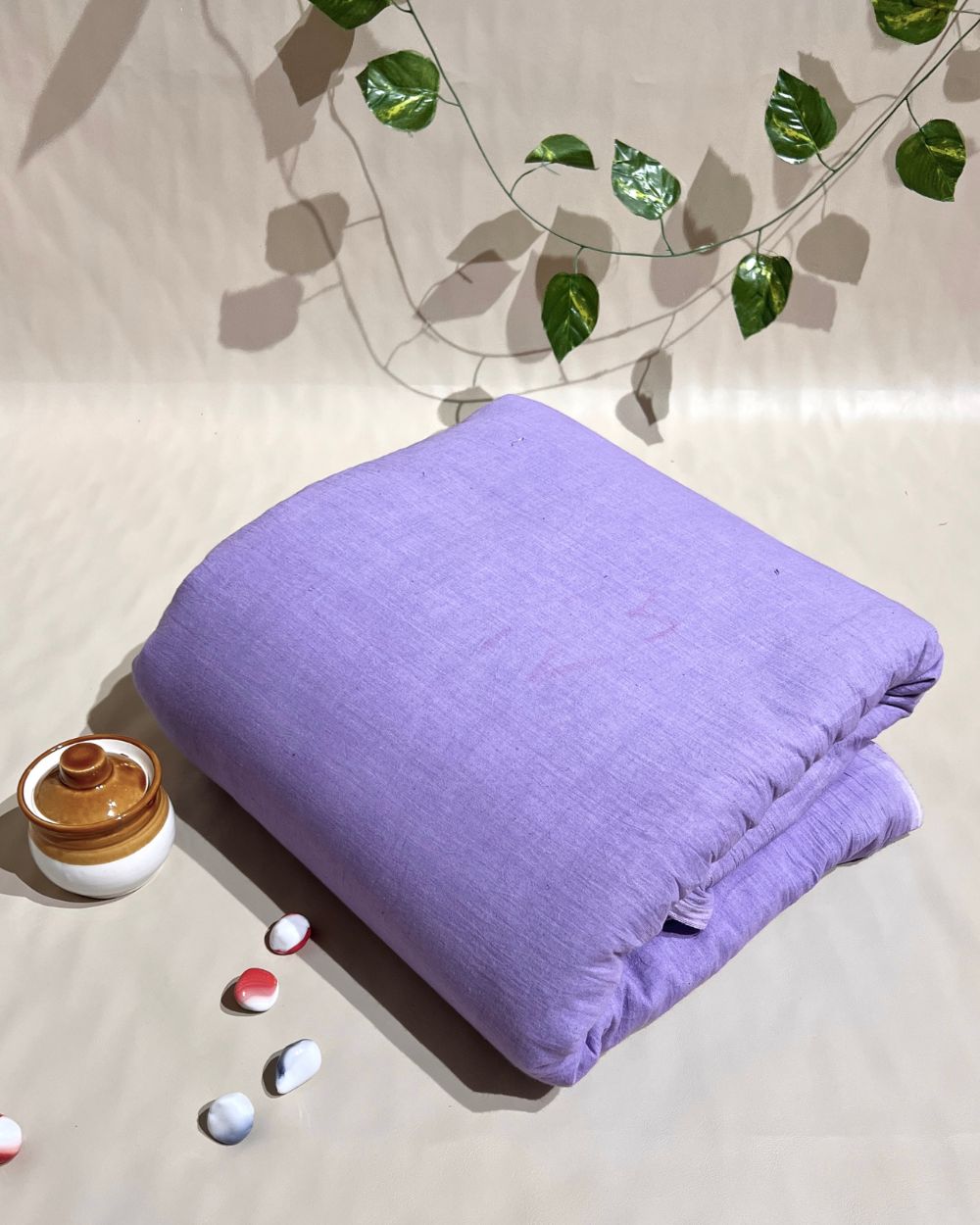 Plain Kora Cotton Pale Lavender Colour 42 Inches Width