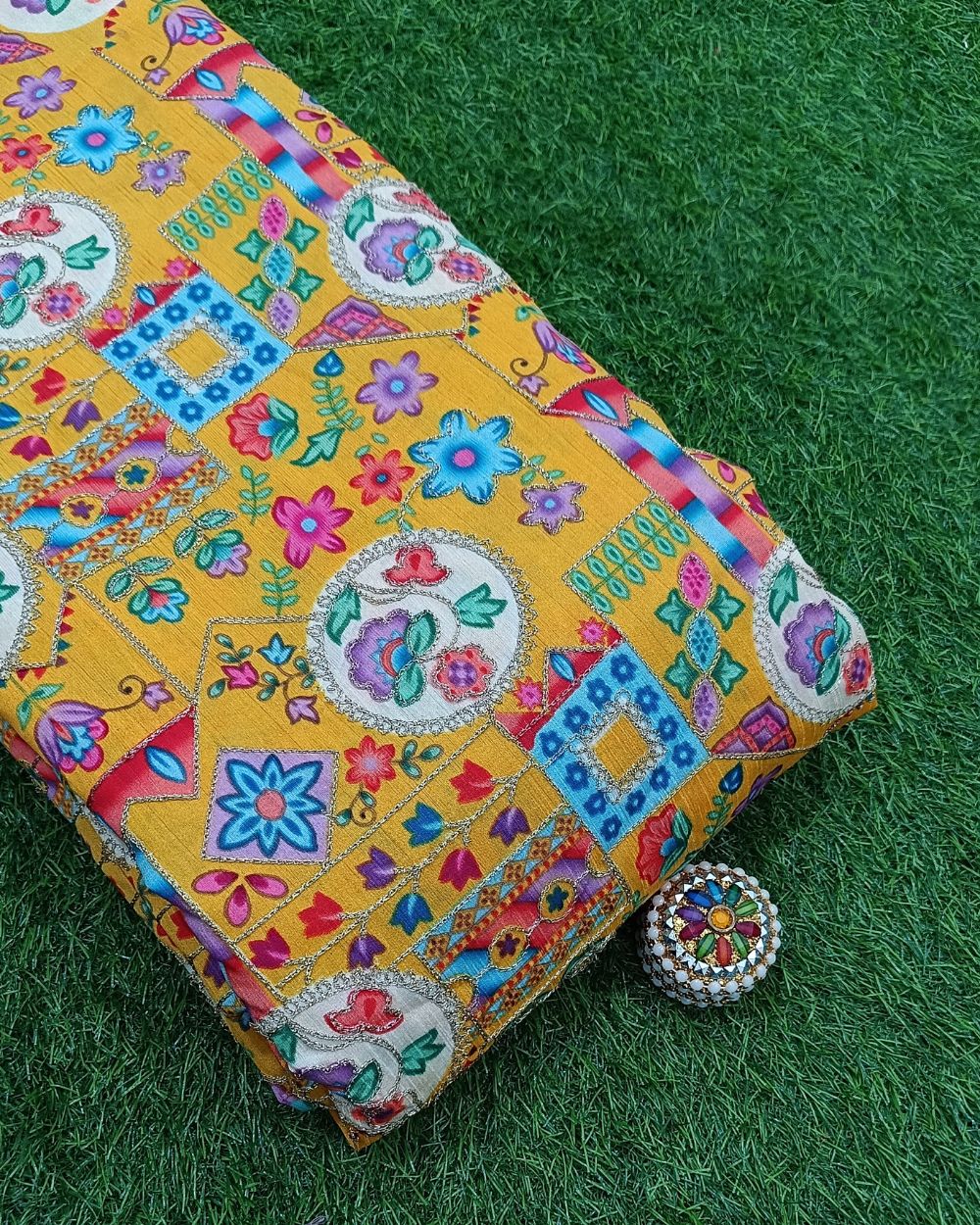 Mulberry Work Multicolor 42 Inches Width